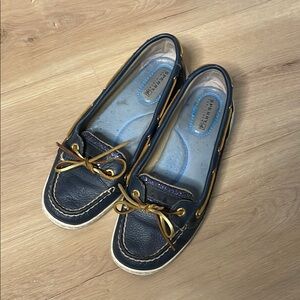 Sperry Women's Navy Boat Shoes. Sparkles! Size 8. Great Used Condition!‎